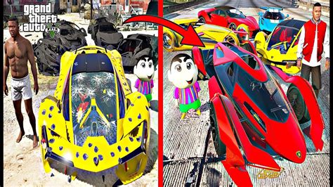 SHINCHAN AND FRANKLIN UPGRADING ZERO CAR TO GOD CAR IN GTA 5 GTA 5