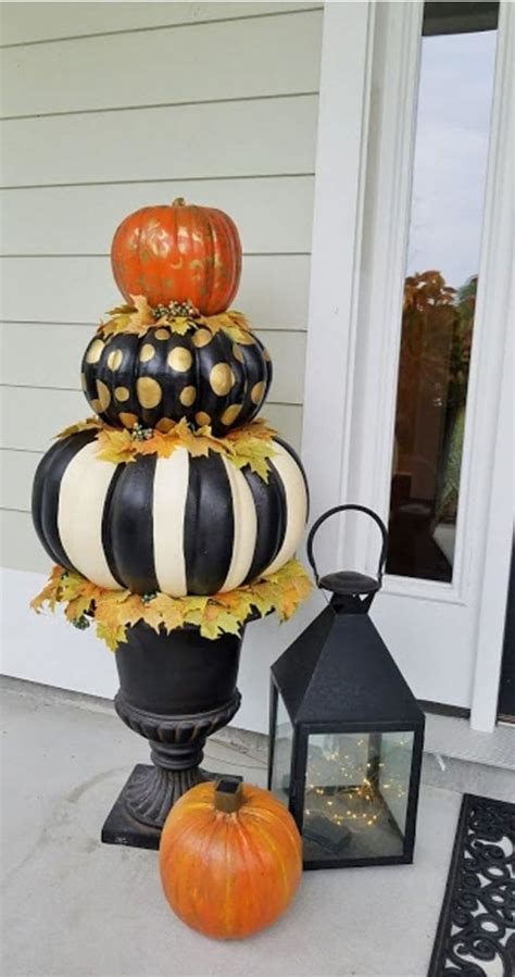 55 DIY Pumpkin Topiaries To Complete Your Fall Decorations GODIYGO