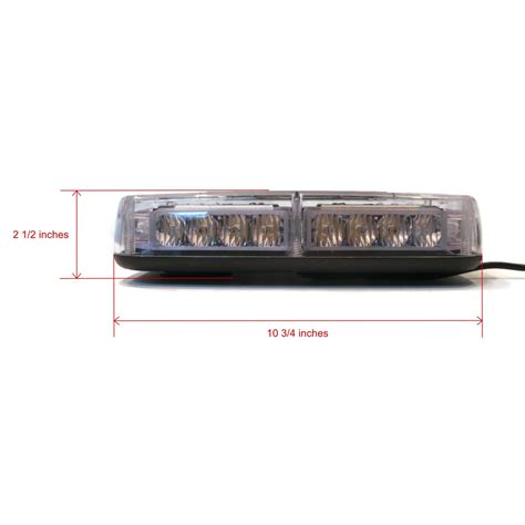 S.A.M. Buyers 12 Volt LED Rectangular Amber Mini Light Bar with ...