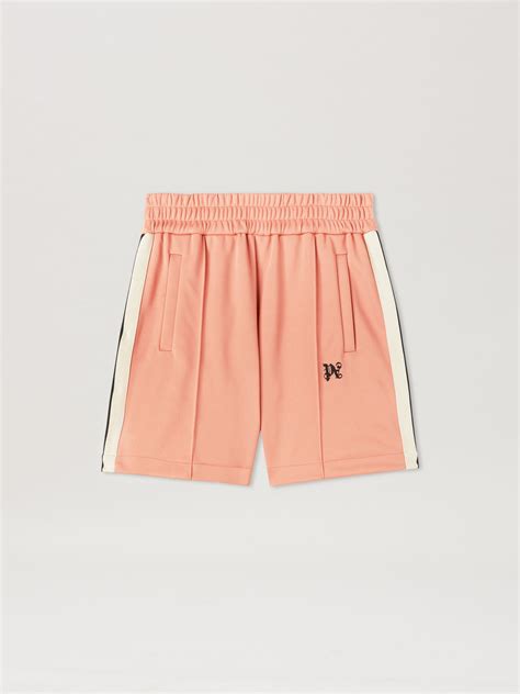 Monogram Track Shorts In Pink Palm Angels Official