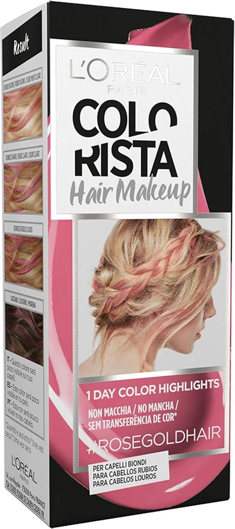 L Oreal Paris Colorista Hair Make Up Rose Gold Amazon Es Belleza