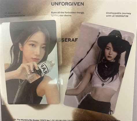 WTS LE SSERAFIM UNFORGIVEN KAZUHA PC YUNJIN POB Hobbies Toys