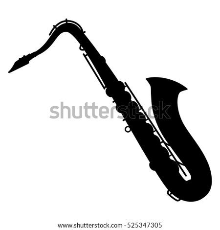 Silhouette Saxophone Music Stock Illustration 388577257 - Shutterstock