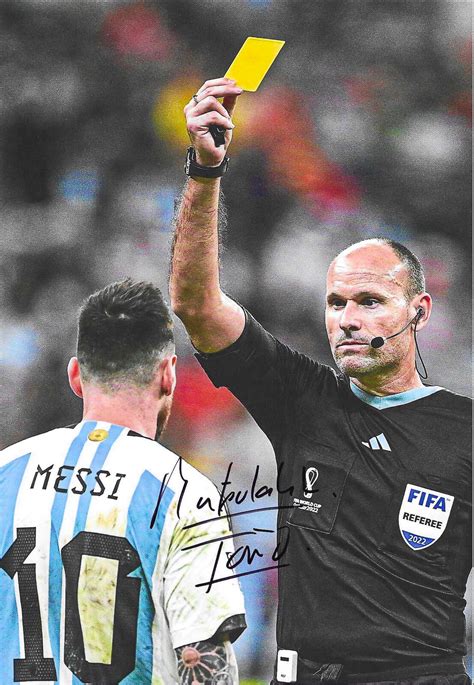 Antonio Mateu Lahoz Spanish Referee Signed A4 Photo Ebay