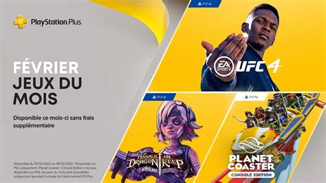 Ps Plus Voici Les Jeux Gratuits Du Mois De F Vrier