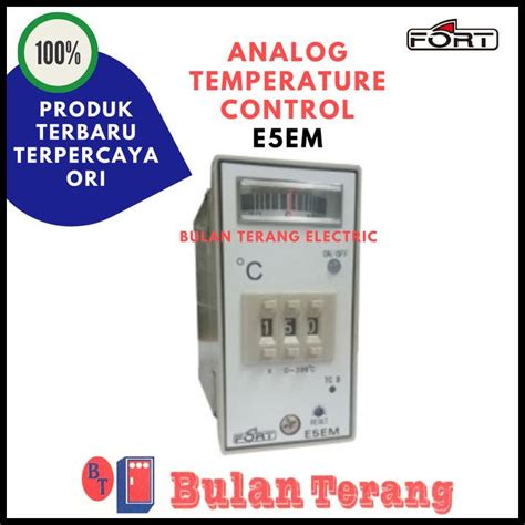 Analog Temperature Control E5Em 110 220Vac 50Hz Input K Fort Shopee