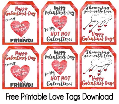 Shower Your Gals With Love And These Free Printable Galentine T Tags Inkhappi