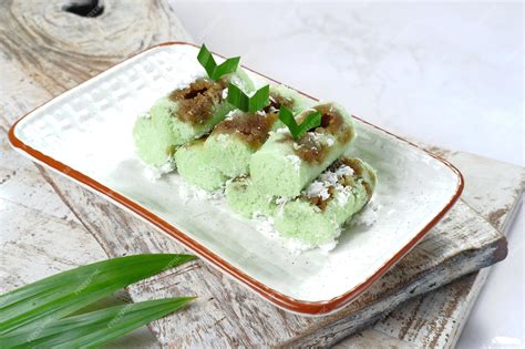 Premium Photo | Indonesian traditional cake,kue putu bambu,made from ...