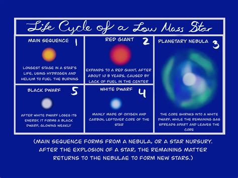 Stages Of Stars Life Cycle