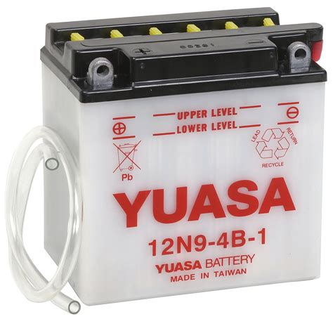 Аккумулятор Yuasa 12N9-4B-1 12В 9Ач 85CCA 135x75x139 мм Прямая ...