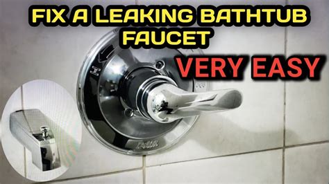 How To Fix Leaking Bathtub Faucet Youtube