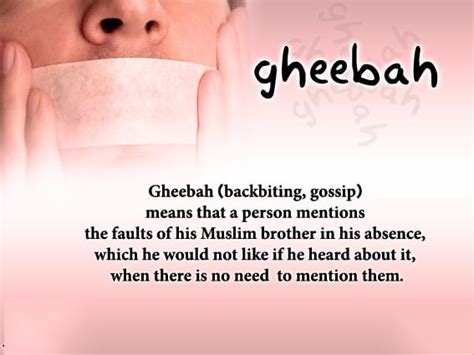 Definition Of Backbiting Gheebah In Islam Punishment In Quran And