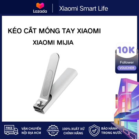 Xiaomi Mijia Bấm Móng Tay Cầm Tay Bằng Thép Không Gỉ Với Tông Đơ Chống