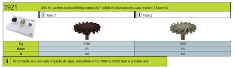 Polidor Diamantado De Resina Espiral Swivel Kit 1921 Ca Jota Dental