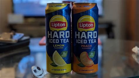 Lipton Hard Iced Tea Peach And Lemon Review Youtube