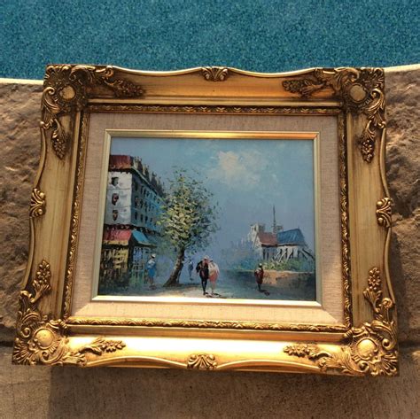 Salevintage Gold Ornate Framed Oil Painting By Louis Etsy