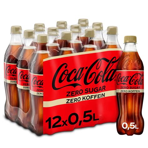 Coca Cola Zero Sugar Koffeinfrei prickelndes Erfrischungsgetränk mit