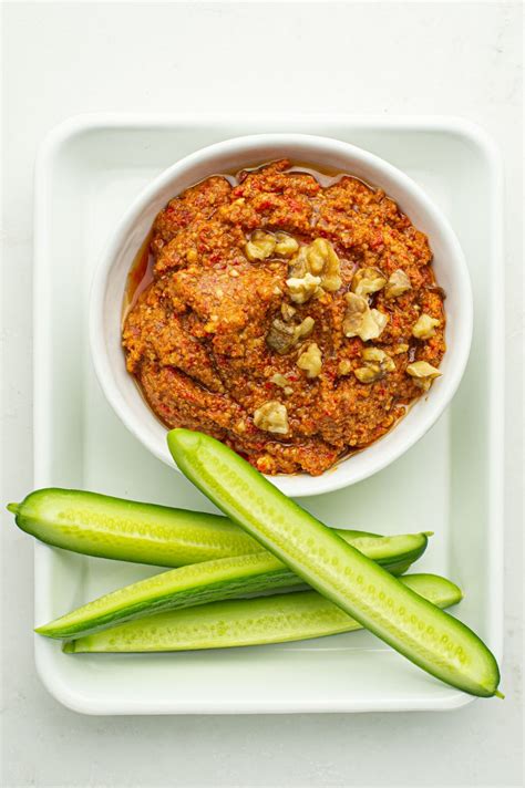 Recette Tartinade De Poivrons Et Noix Muhammara Jos E Di Stasio