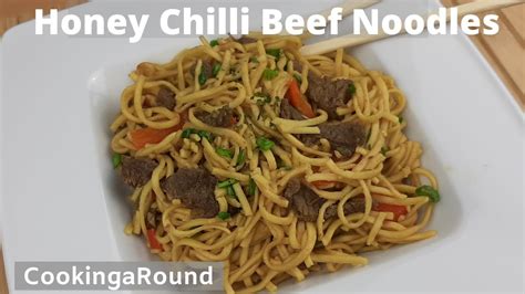 Honey Chilli Beef Noodles Slow Cooker Recipe Youtube