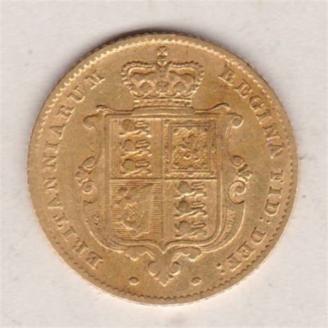 1845 Gold Half Sovereign Coin Victoria Young Head Dorset Coin Company