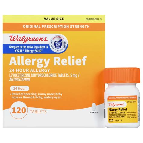 Walgreens 24 Hour Allergy Relief Tablets Walgreens