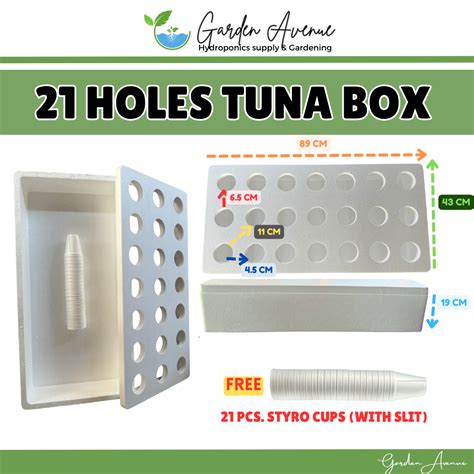 8 14 15 18 21 NO HOLES TUNA BOX WITH STYRO CUPS WITH SLIT BRAND