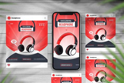 Headphone Social Media Post Design On Behance