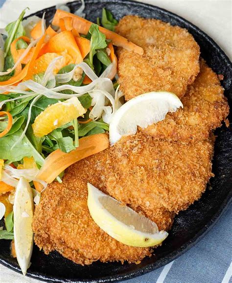 Milanesa De Cerdo Con Ensalada Cocineros Argentinos