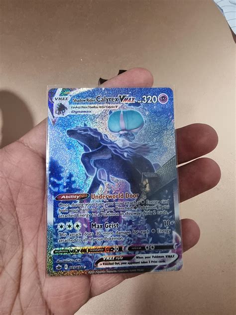 Pokémon Shadow Rider Calyrex Vmax Secret Rare 205 198 only trade