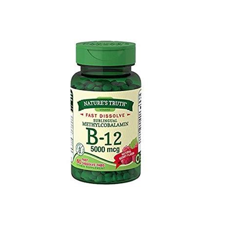 Buy Natures Truth Sublingual Methylcobalamin B 12 5000mcg Tabs Berry