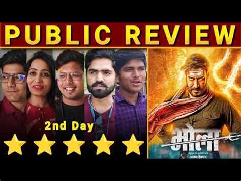 Bholaa Publice Review Reaction Bholaa Publice Review Ajay Devgan