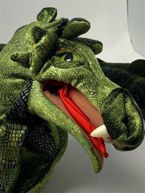 Folkmanis Plush 54” Sea Serpent Full Body Hand Puppet Green Loch Ness