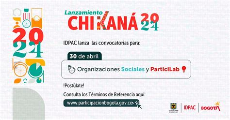 Convocatorias Abiertas Para Organizaciones Sociales Y ParticiLab 2024