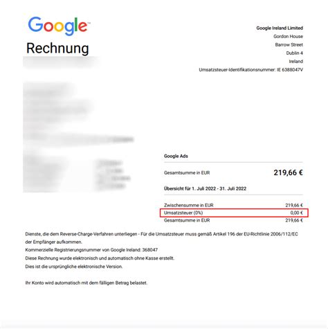 Google Ads Rechnung Besser Verstehen Data Horizon Digitalagentur