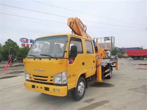 Wheel Bucket Truck Aerial Working Platform Truck I Suzu Telescopic