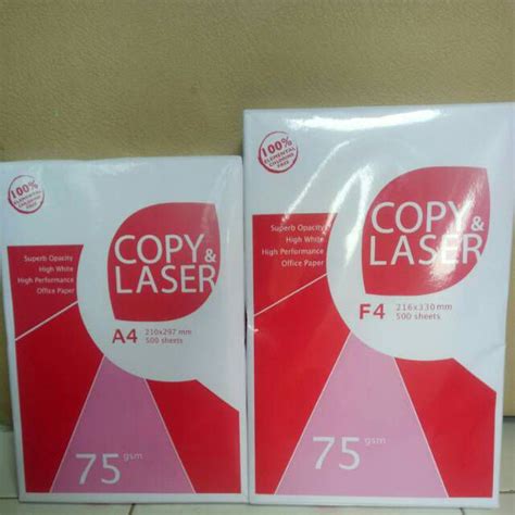 Kertas Hvs A4 75 Gram Copy Laser