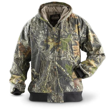 Guide Gear Camo Hooded Jacket New Mossy Oak Break Up