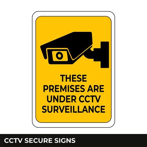 Cctv Alarm Monitored And Hour Video Camera Surveillance Sign In