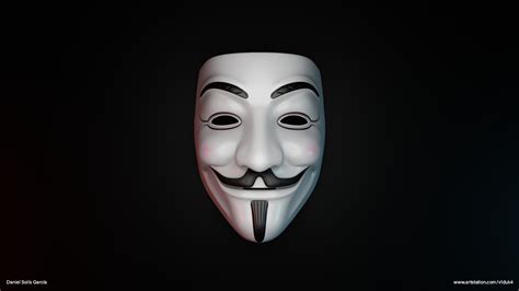 Anonymous Mask Wallpaper 3d