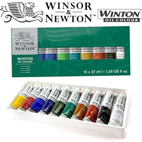 Jual CAT MINYAK WINTON OIL COLOUR SET 10 X 37 ML WINSOR NEWTON