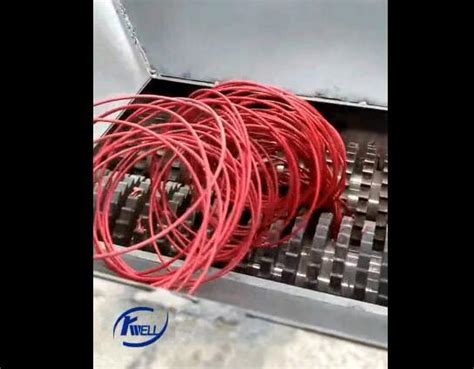 Waste Electricity Copper Aluminum Wire Cable Recycling Double Two Shaft