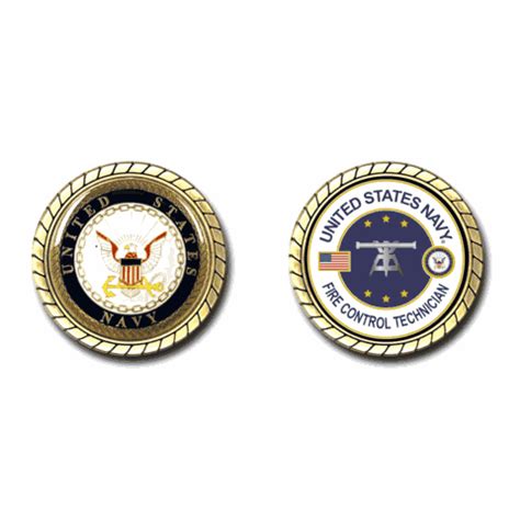 Us Navy Fire Control Technician Challenge Coin Us Navy Rating