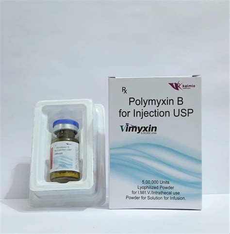 Polymyxin B For Injection Usp Units At Rs Vial Poly Rx