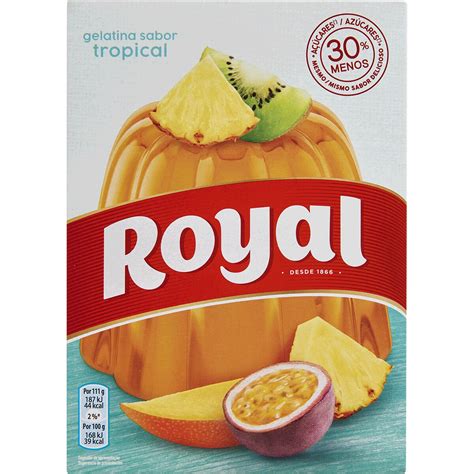 Gelatina De Frutos Tropicais Embalagem 114 G Royal Supermercado El