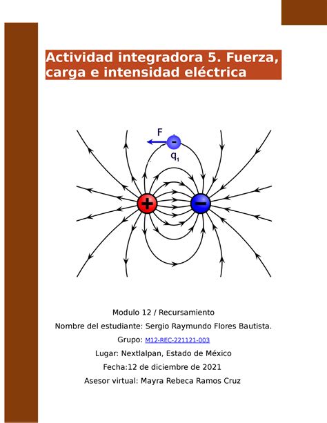 Actividad Integradora Fuerza Carga E Intensidad El Ctrica Thedu