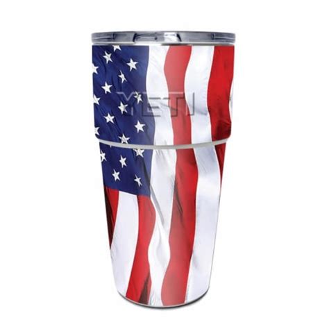 MightySkins CF YEPINT16SI American Flag Carbon Fiber Skin For Yeti