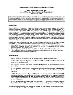 Fillable Online Unhcr Other Unhcr Unhcr Fax Email Print Pdffiller