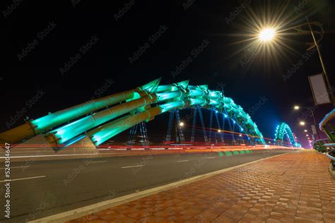 Dragon River Bridge Rong Bridge In Da Nang Cau Rong Over The Han