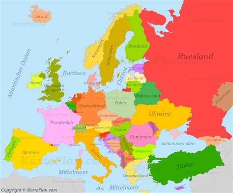 Europer Karte Europa Ist Der Zweite Kleinste Kontinent Der Welt Durch