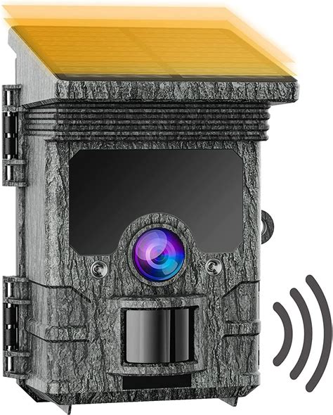 Solar Powered Trail Camera Wifi Mp K Bluetooth Game Camera With